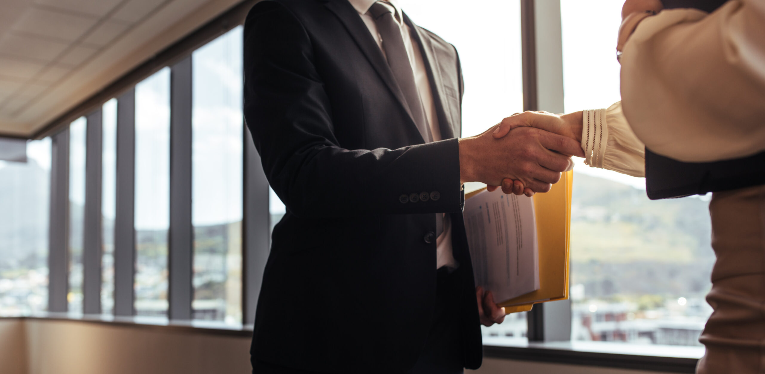 Handshake after a business deal Handshake after a business deal